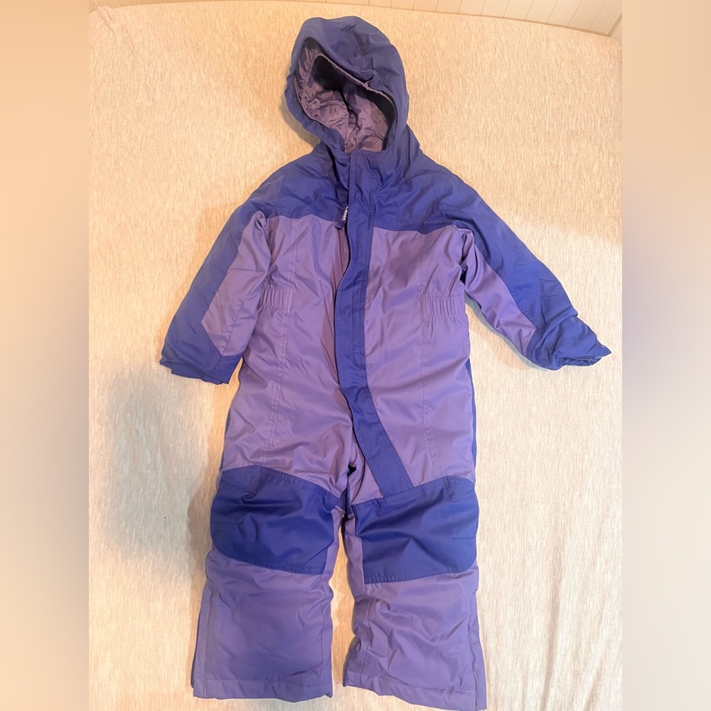 L.L. Bean Purple Cold Buster Snowsuit with Grow Cuffs